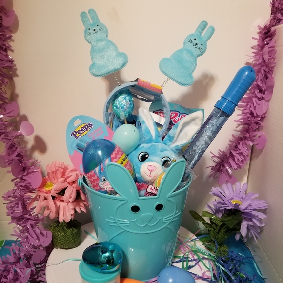 Blue Peeps theme Easter Gift Basket New - Picture 8 of 8